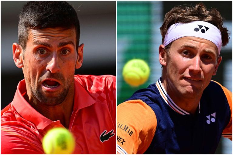 Novak Djokovic e Casper Ruud (Getty Images)
