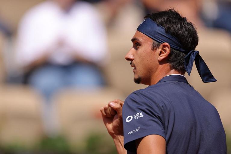 Lorenzo Sonego esulta (foto Getty Images)