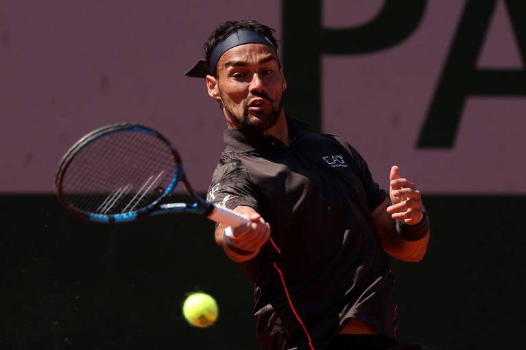 Un diritto di Fabio Fognini (foto Getty Images)
