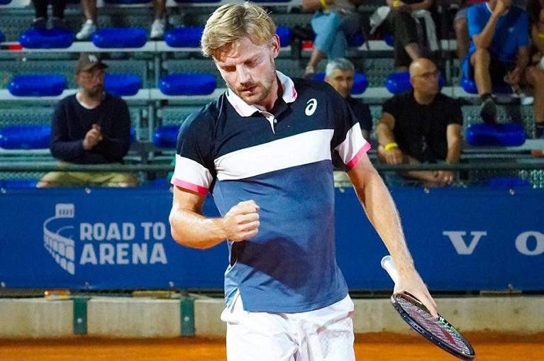 David Goffin esulta (foto FB Verona Challenger)