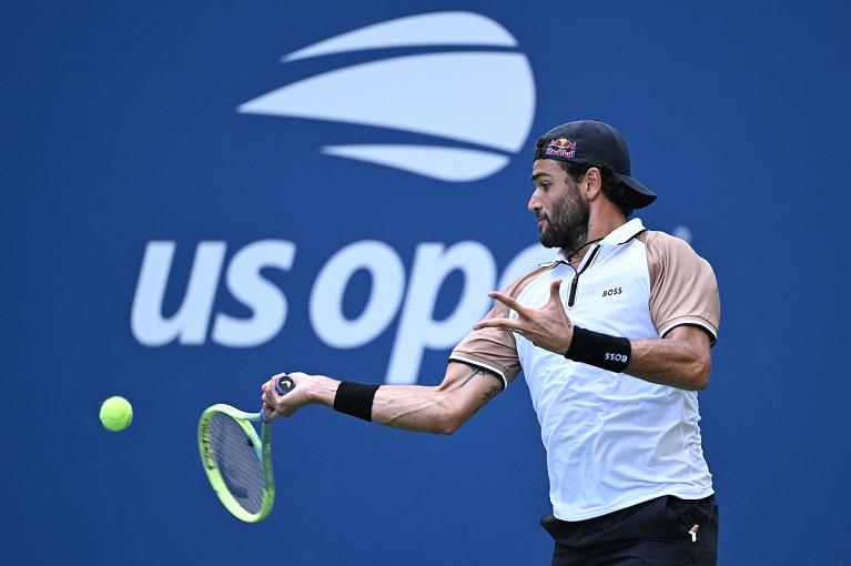 Matteo Berrettini in allenamento (Foto US Open)