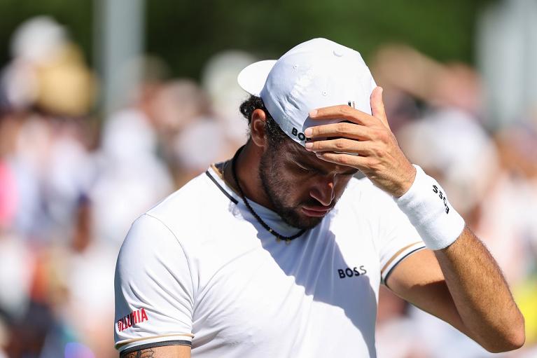 Matteo Berrettini a testa bassa allo US Open (Foto USTA)