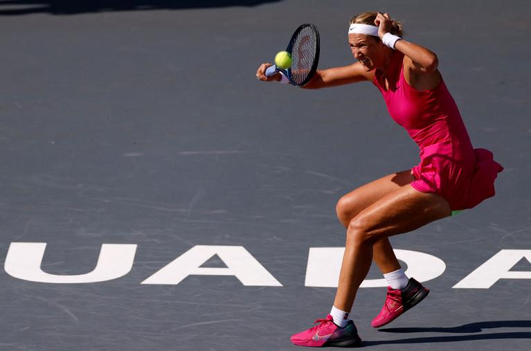 Victoria Azarenka in azione a Guadalajara (Getty Images)