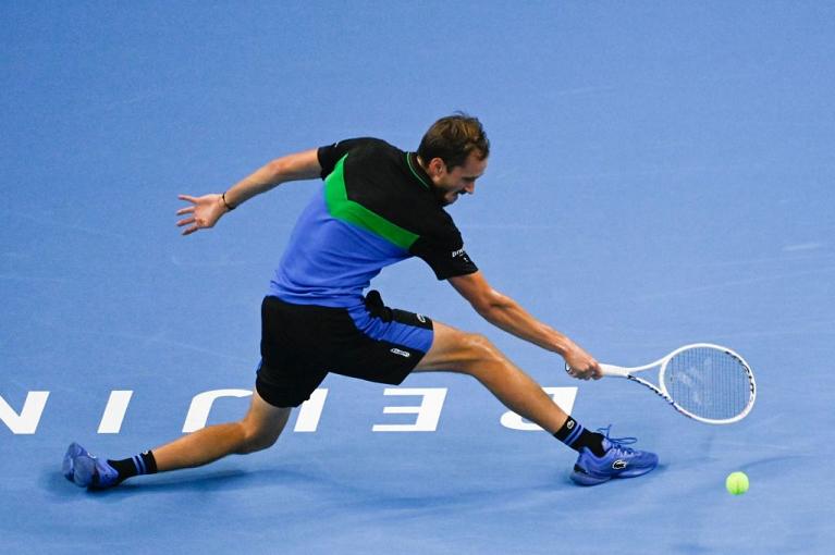 Daniil Medvedev in azione al China Open di Pechino (Getty Images)