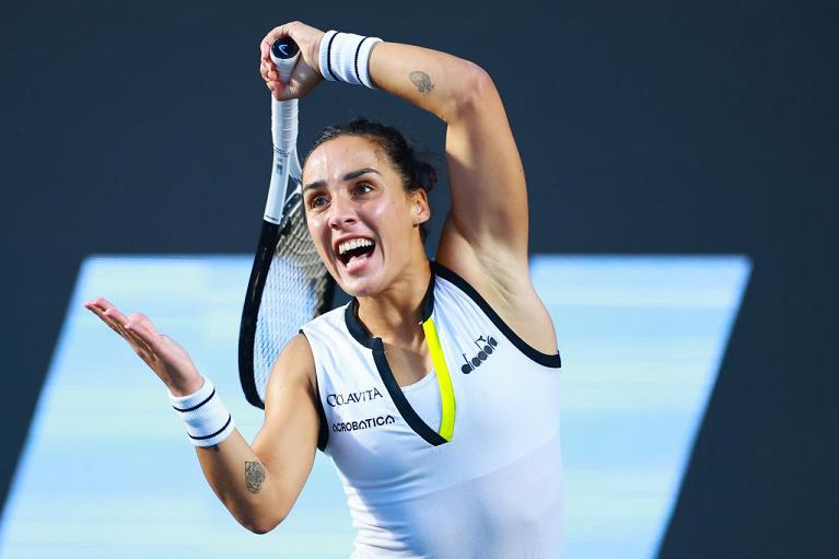 Martina Trevisan in azione (foto Getty Images)