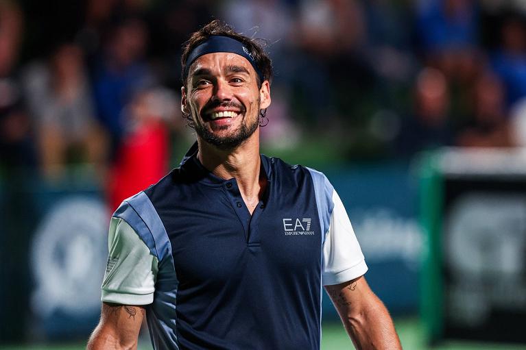 Un sorridente Fabio Fognini (foto Martegani)