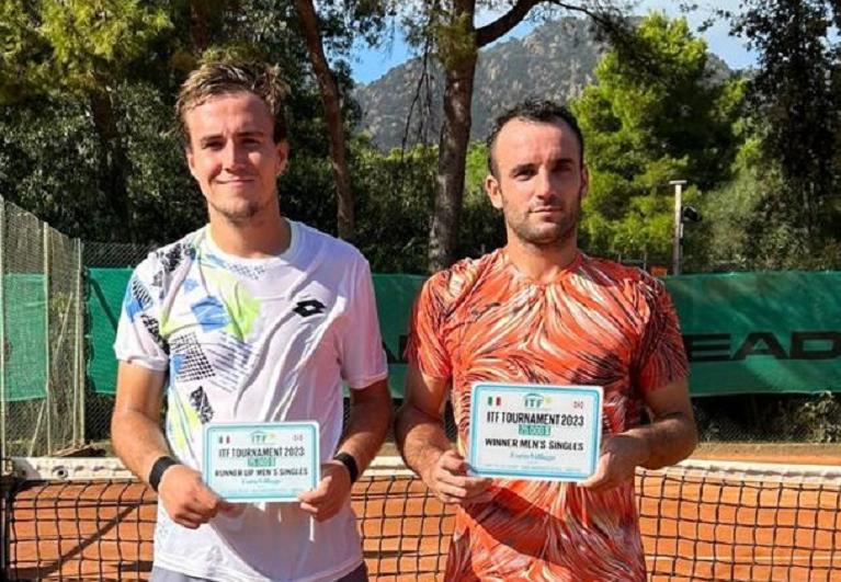 Il campione Oriol Roca Batalla e il finalista  Daniel Michalski a Santa Margherita di Pula