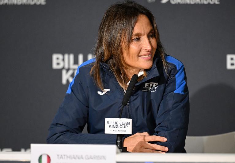BJK Cup Finals 2023: il capitano delle azzurre Tathiana Garbin (foto Puglia)