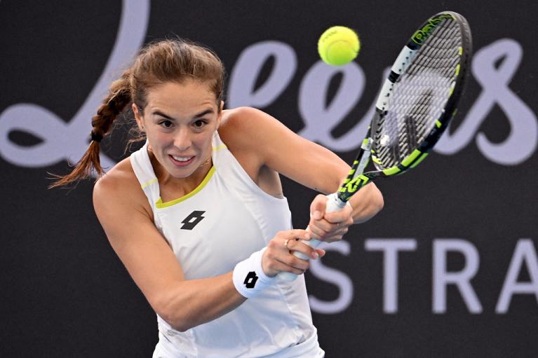 Lucia Bronzetti in azione al Brisbane International (Getty Images)