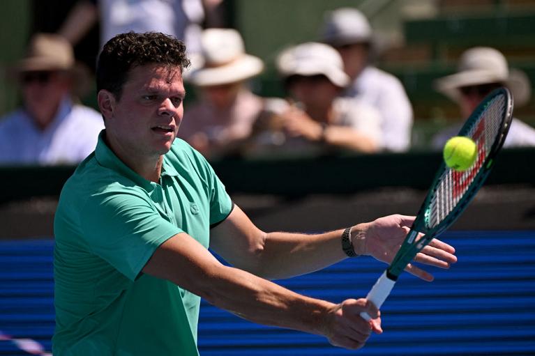 Milos Raonic al Kooyong Classic (Getty Images)