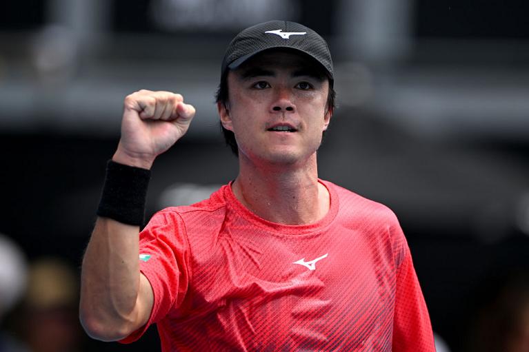 Taro Daniel esulta all'ASB Classic (Getty Images)