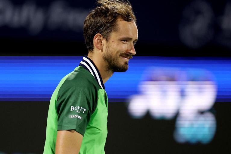 Daniil Medvedev a Dubai (Getty Images)