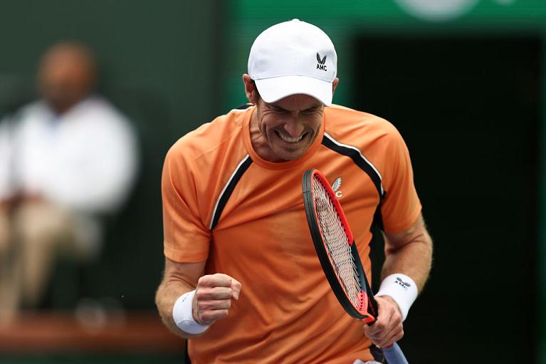 Tutta la grinta di Andy Murray (Getty Images)