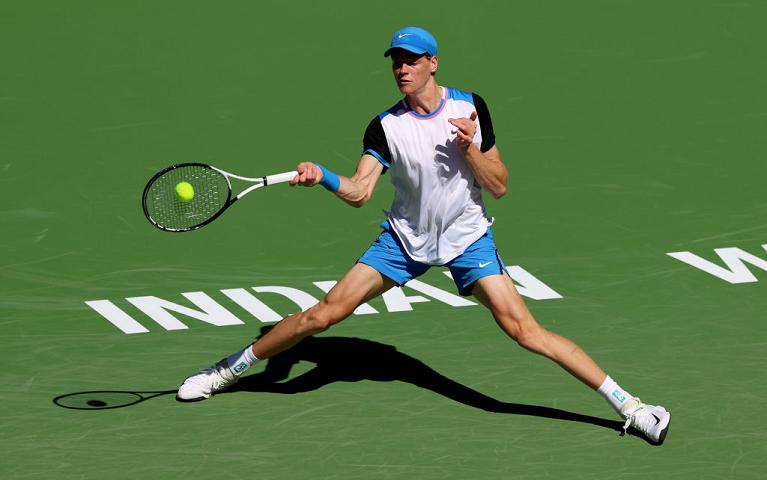 Il diritto di Jannik Sinner a Indian Wells (Getty Images)
