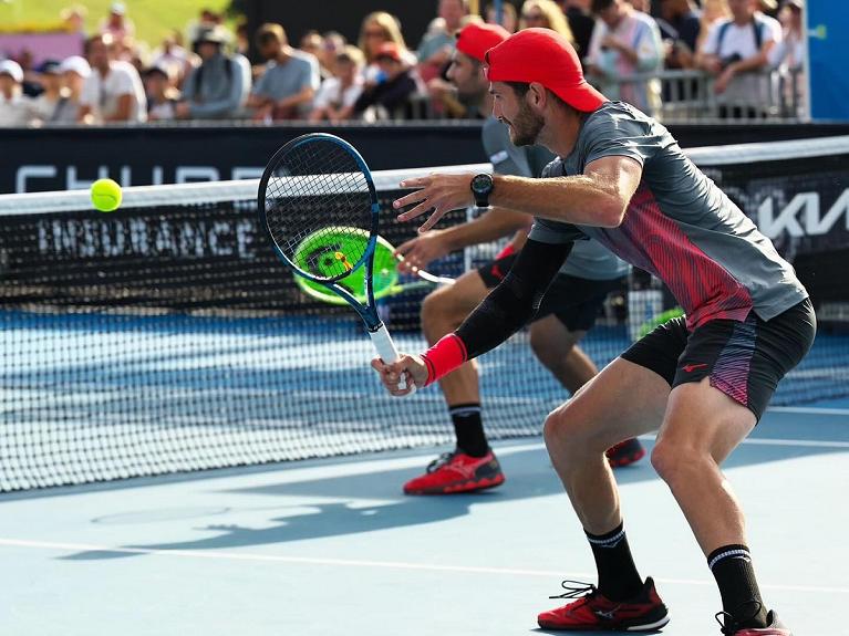 Simone Bolelli e Andrea Vavassori in azione
