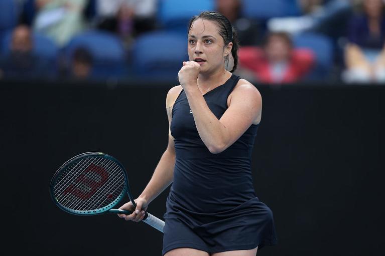 Elisabetta Cocciaretto esulta (foto Getty Images)