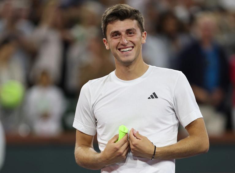 L'esultanza di Luca Nardi (Getty Images)