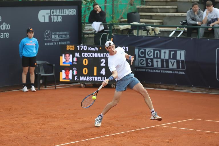 Francesco Maestrelli alla Napoli Tennis Cup (Foto Ufficio Stampa Master Group Sport | Edoardo Decampora)