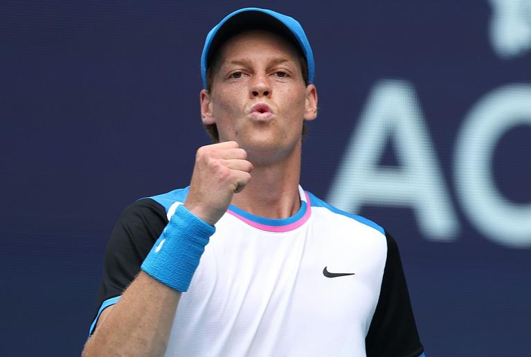 Tutta la soddisfazione di Jannik Sinner (foto Getty Images)