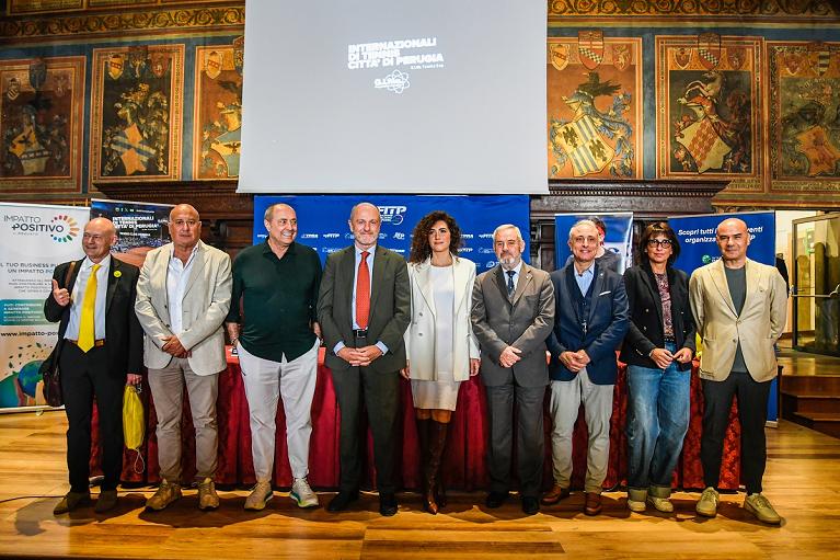 Federico Cenci, Marcello Marchesini, Francesco Cancellotti, Angelo Binaghi, Clara Pastorelli, Domenico Ignozza, Roberto Carraresi, Stefania Mignini, Luigi Grafas - Foto MEF Tennis Events