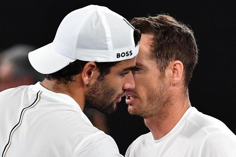 Matteo Berrettini e Andy Murray (Getty Images)