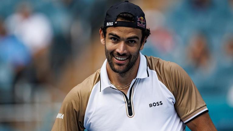 Un sorridente Matteo Berrettini