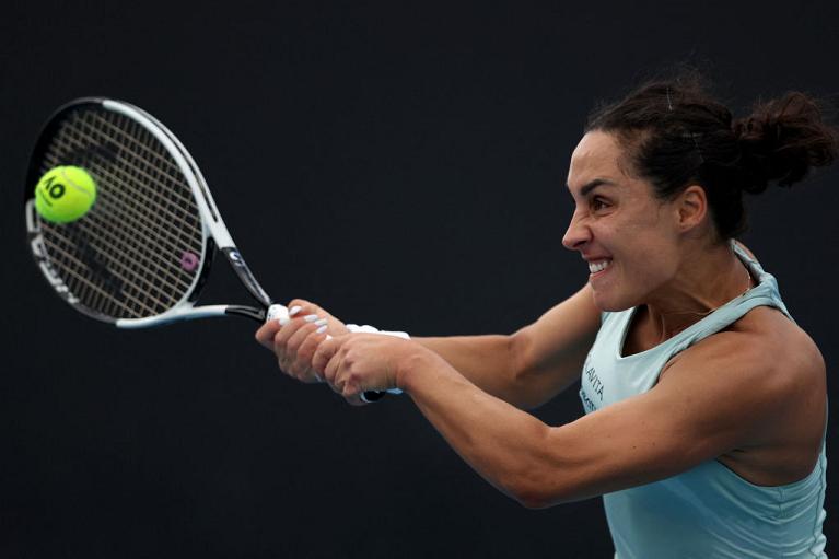 Il rovescio di Martina Trevisan (foto Getty Images)