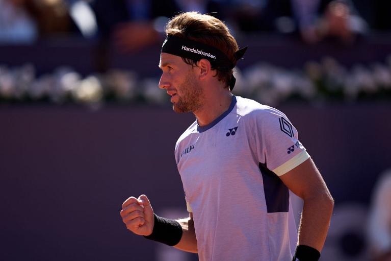 Casper Ruud esulta (foto Getty Images)