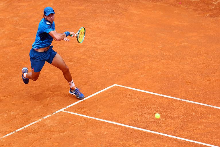 Luciano Darderi in azione