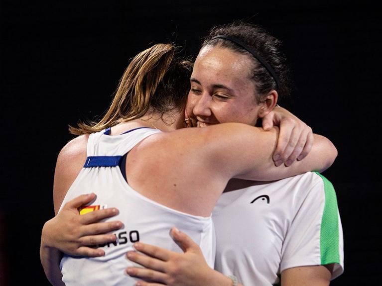 Andrea Ustero e Alejandra Alonso al Mar del Plata Premier Padel P1 (Foto Premier Padel)
