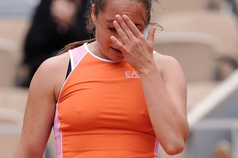 La delusione di Elisabetta Cocciaretto (foto Getty Images)
