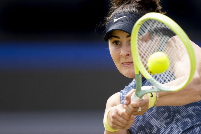 Bianca Andreescu in azione a 's-Hertogenbosch (Getty Images)