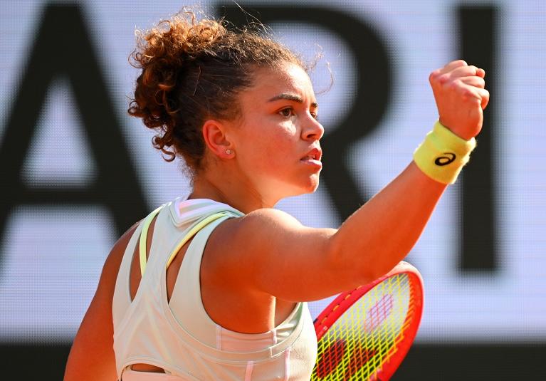 Tutta la grinta di Jasmine Paolini (foto Getty Images)