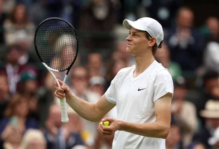 Jannik Sinner a Wimbledon (Getty Images)