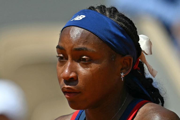 L'espressione affranta di Coco Gauff (foto Getty Images)