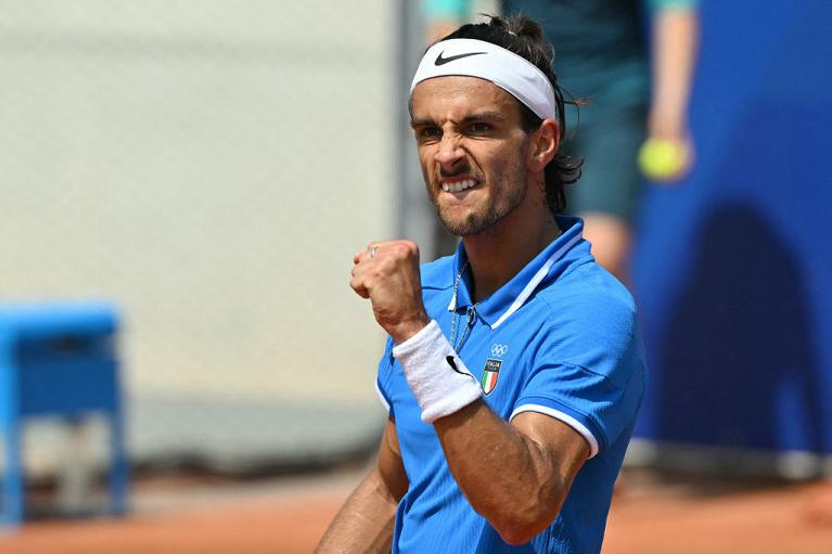 La grinta di Lorenzo Musetti (foto Getty Images)