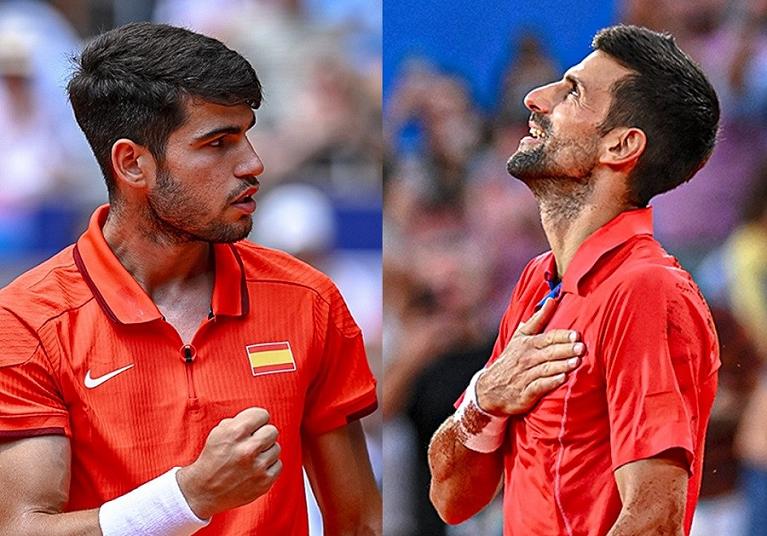 Alcaraz e Djokovic, protagonisti della finale per l'Oro a Parigi 2024