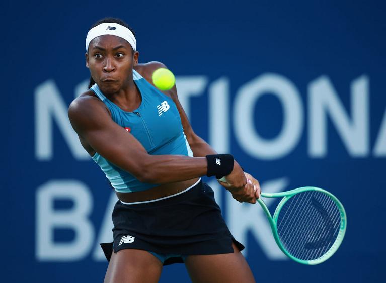 Coco Gauff in azione (foto Getty Images)