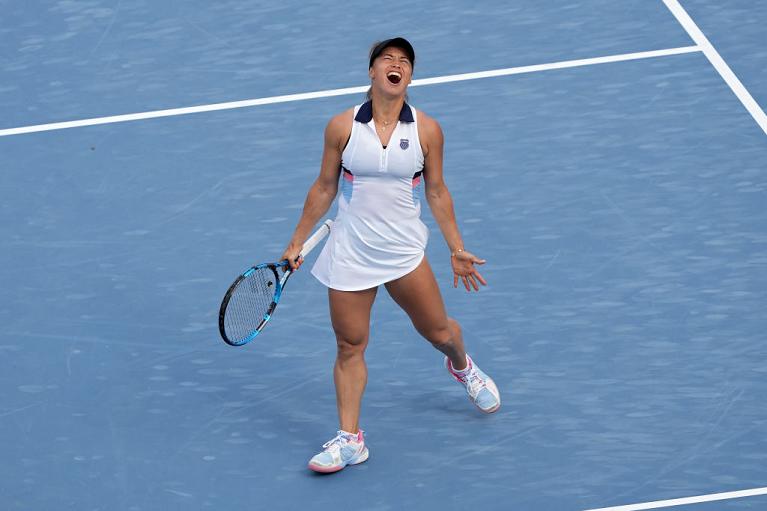 L'esultanza di Yulia Putintseva a Cincinnati (Getty Images)