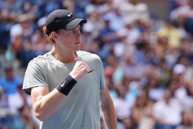 Jannik Sinner esulta allo US Open (Foto USTA)