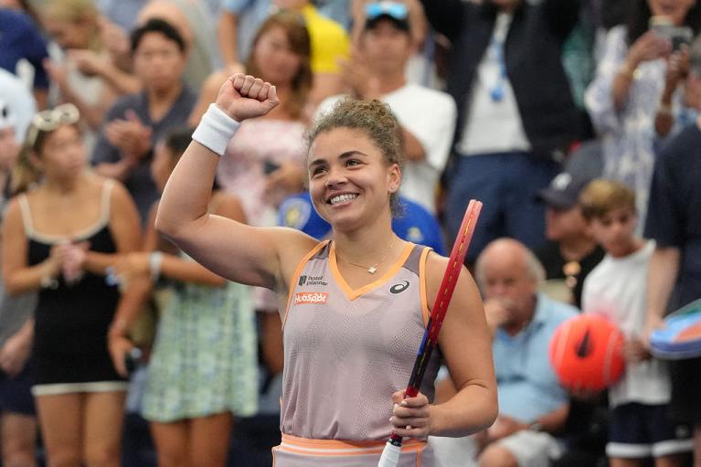Il sorriso di Jasmine Paolini allo US Open (Getty Images)