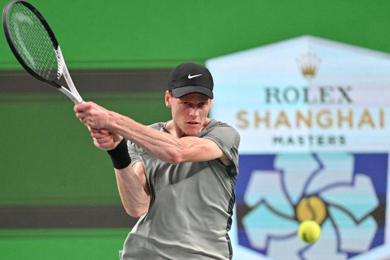 Jannik Sinner in azione (foto Getty Images)