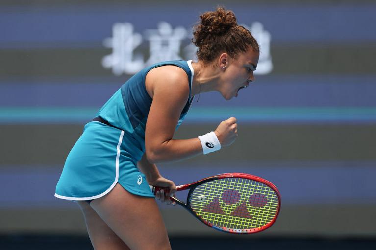 Tutta la grinta di Jasmine Paolini (foto Getty Images)