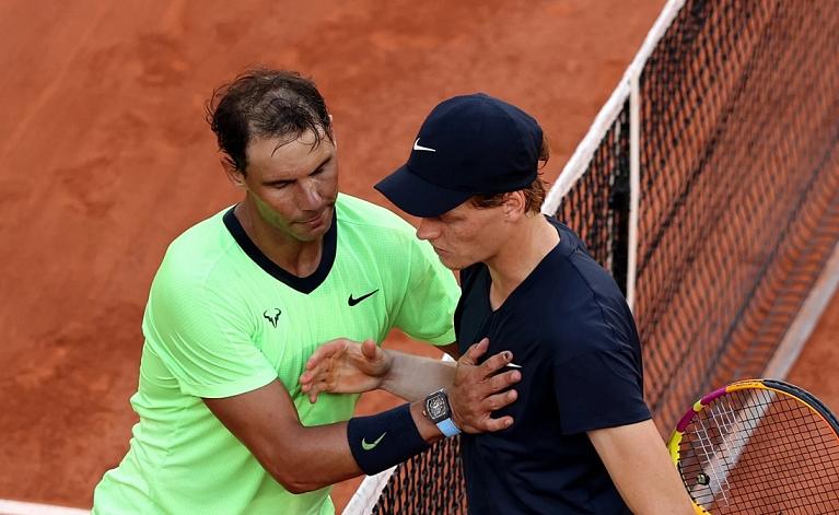 Sinner e Nadal al Roland Garros 2021 (Getty Images)