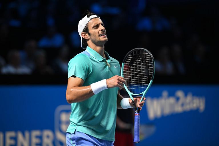 La delusione di Lorenzo Musetti (foto Getty Images)
