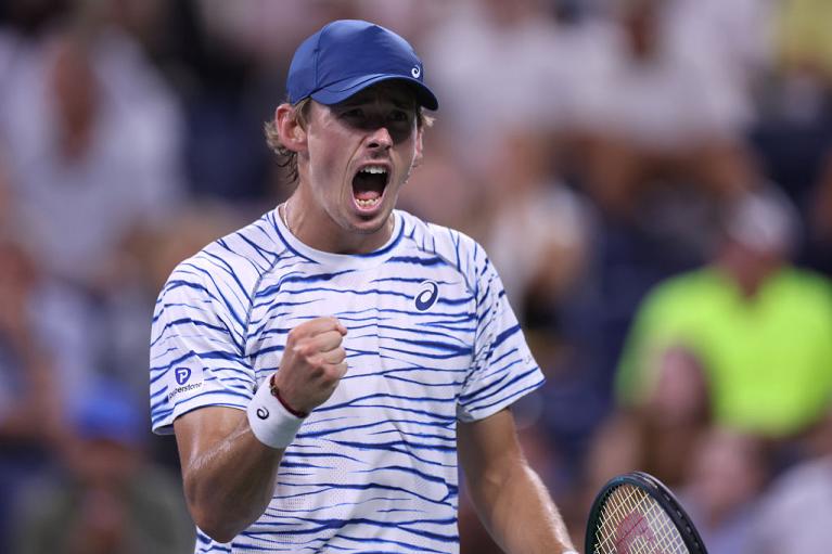 Tutta la grinta di Alex De Minaur (foto Getty Images)