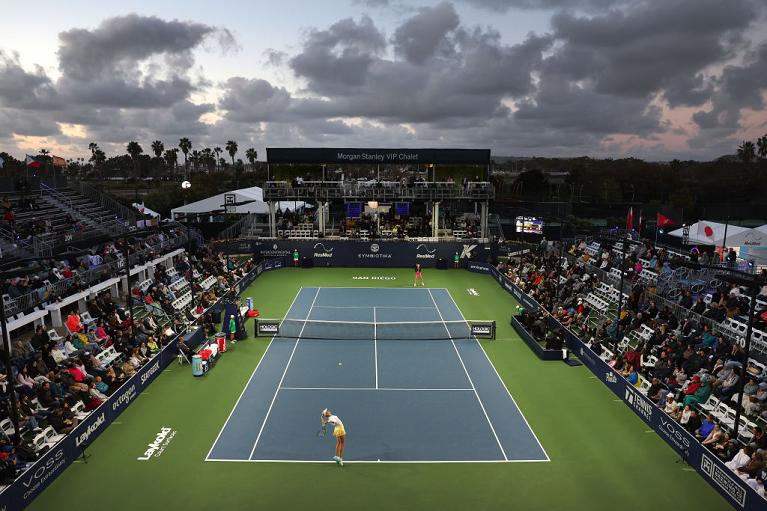Il Centrale che ospita il WTA di San Diego (Getty Images)