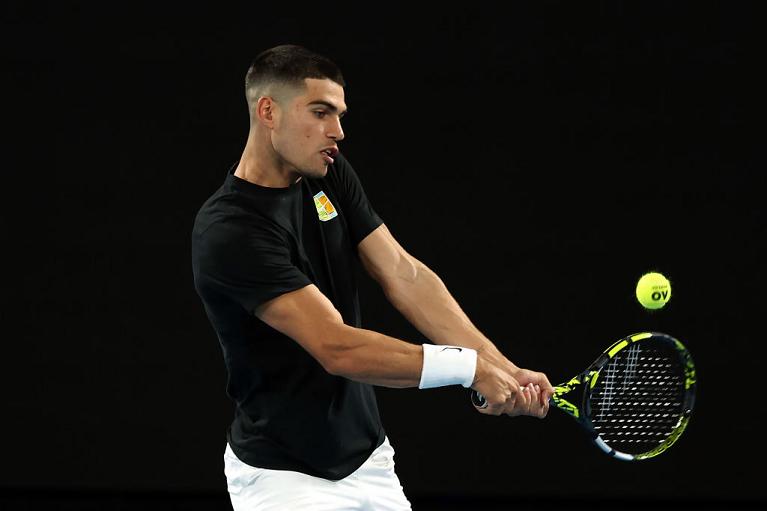Alcaraz in allenamento (Getty Images)