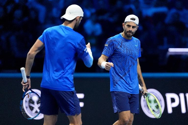 Simone Bolelli e Andrea Vavassori alle Nitto ATP Finals (foto Sposito/FITP)