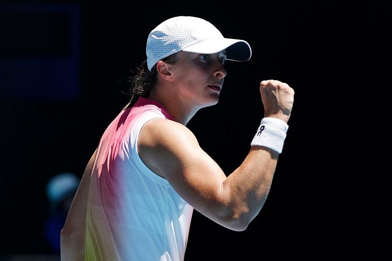 Un'esultanza di Iga Swiatek (Getty Images)